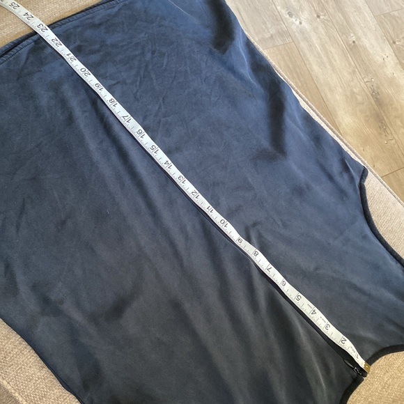 ST JOHN black silk wool tank blouse top work classic M - Picture 6 of 6